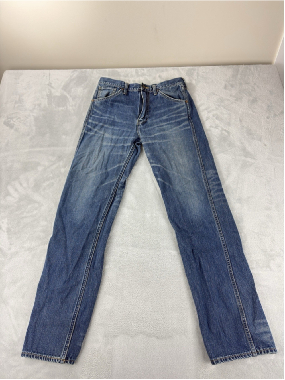 Bape A Bathing Ape Men's Sz 30 W X 30 L 100% Cotton Zipper Fly Blue Denim Japan